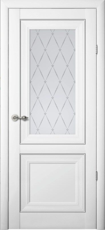 Межкомнатная дверь Прадо, цвет белый
